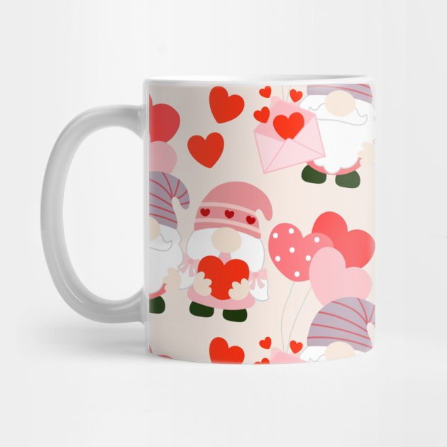 Cute Valentines Day Heart Gnome Lover by jodotodesign